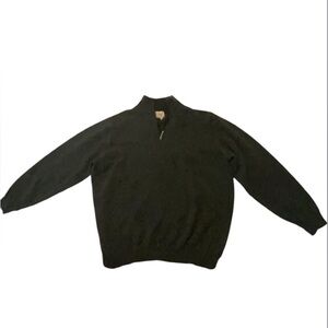 VTG L.L. Bean Green Quarter Zip XL